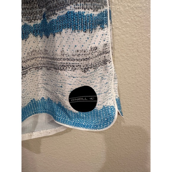 O'Neill Hybrid Swim Trunks Striped Beach Surf Casual Shorts M - Picture 2 of 5